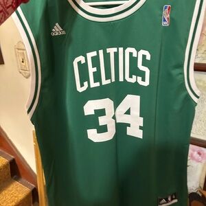 Adidas Green Celtics Jersey with White Accents